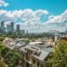 city buildings aerial photography