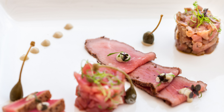 fine dining meat dish