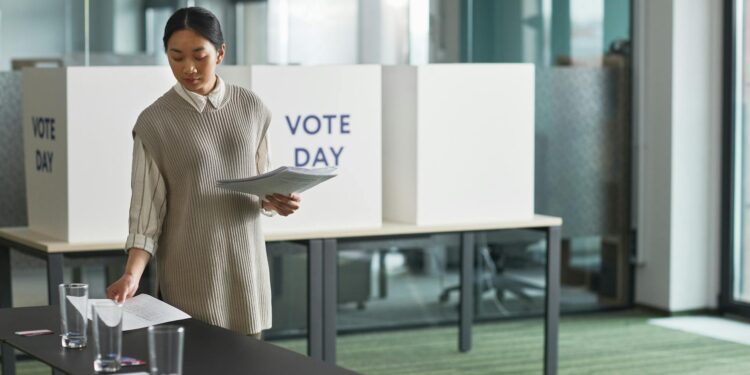 woman putting white paper on the table