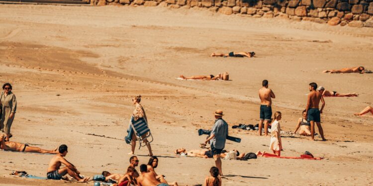 photo of people on shore